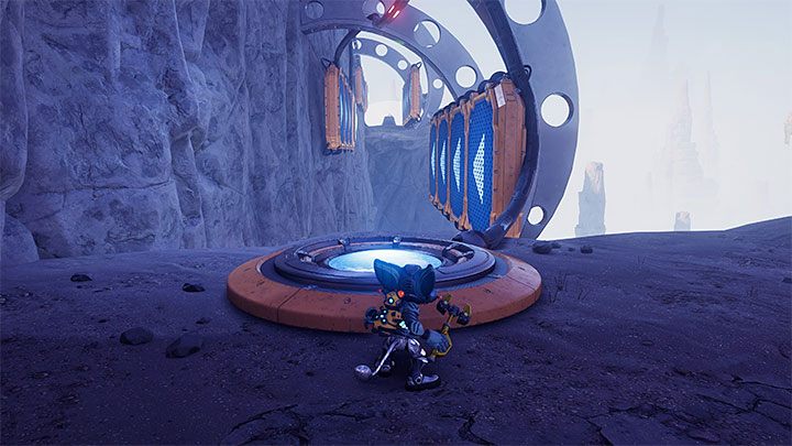 Kapliczka jest w południowej części mapy - Ratchet & Clank Rift Apart: Zdobycie wiedzy lombaków - solucja, kapliczki - Ratchet & Clank Rift Apart - poradnik do gry