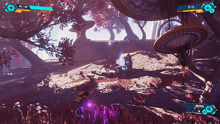 Kapliczka jest we wschodniej części mapy, w niewielkiej odległości na zachód od jednej ze świątyń powiązanych z głównym celem misji - Ratchet & Clank Rift Apart: Zdobycie wiedzy lombaków - solucja, kapliczki - Ratchet & Clank Rift Apart - poradnik do gry