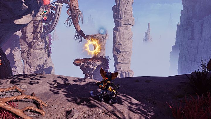 Kapliczka jest na południowej wyspie, którą musicie zbadać w poszukiwaniu jednej ze świątyń powiązanych z główną fabułą - Ratchet & Clank Rift Apart: Zdobycie wiedzy lombaków - solucja, kapliczki - Ratchet & Clank Rift Apart - poradnik do gry