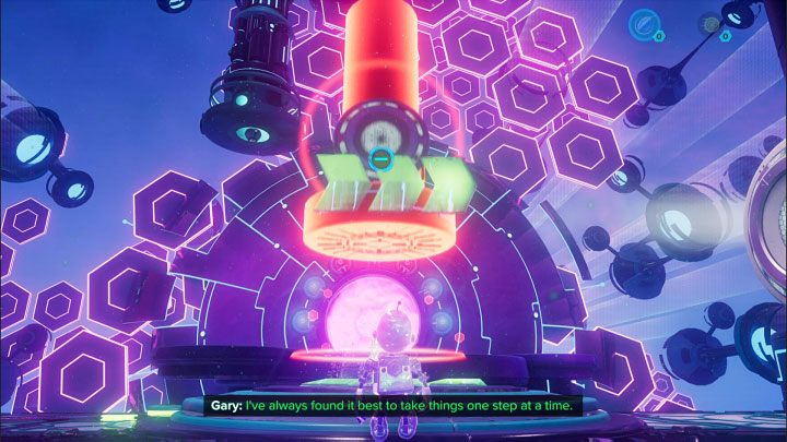 Powróćcie na dół i wyjmijcie sfery ze slotów - Ratchet & Clank Rift Apart: Clank, Sargasso - rozwiązania zagadek, lista - Ratchet & Clank Rift Apart - poradnik do gry