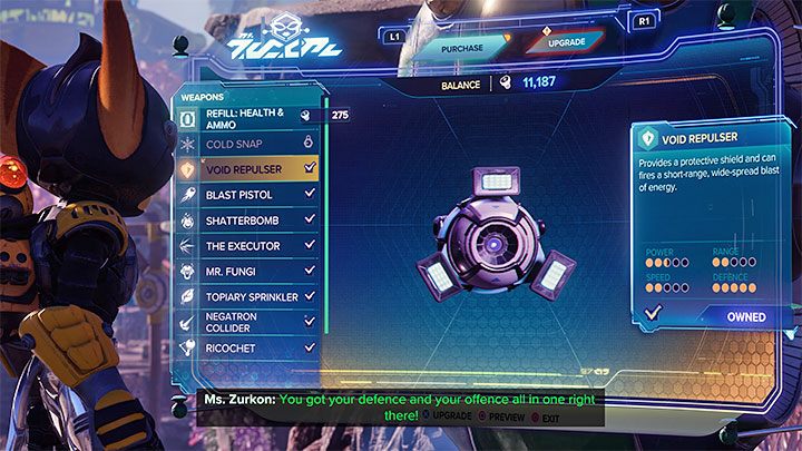 Ratchet & Clank Rift Apart: Советы для начинающих 12 В Ratchet & Clank Rift Apart есть много различного оружия, которое можно разблокировать - больше оружия и гаджетов можно купить с помощью винтов у миссис Зуркон (торговцы игрового мира) - Ratchet & Clank Rift Apart: Начальные советы - Ratchet & Clank Rift Apart - Руководство к игре