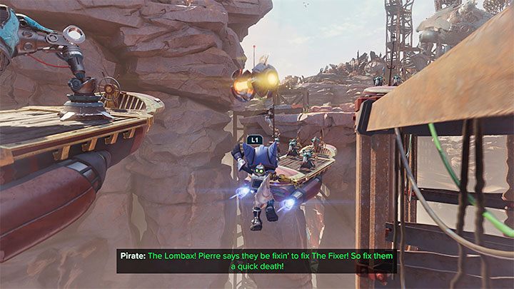 Po wyjściu z kieszeni wymiarowej zainteresujcie się nowymi okolicznymi zaczepami - Ratchet & Clank Rift Apart: Zresetowanie Naprawiacza - solucja - Ratchet & Clank Rift Apart - poradnik do gry
