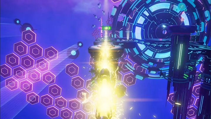Elektrycznej sfery możecie od razu użyć na lewym slocie - Ratchet & Clank Rift Apart: Ochrona Mortów i uwolnienie Troponogi - solucja - Ratchet & Clank Rift Apart - poradnik do gry