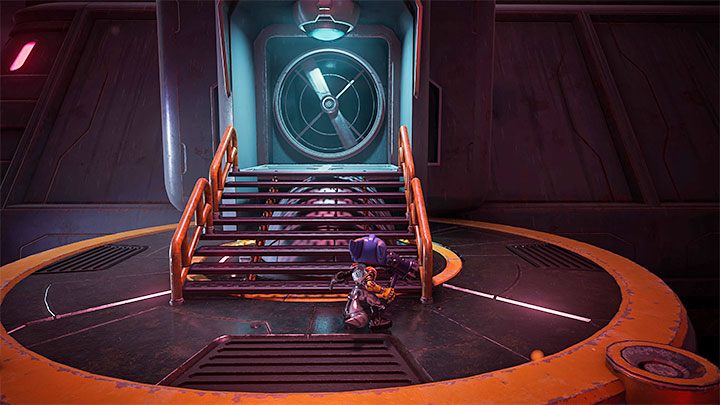 Pokonajcie kolejne maszyny Nefariousa i zbliżcie się do wejścia do centrum przetwarzania (Processing Centre) - Ratchet & Clank Rift Apart: Odnalezienie Ratcheta i Kit - solucja - Ratchet & Clank Rift Apart - poradnik do gry