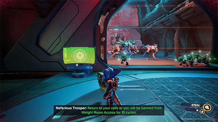 Opisywany cel misji otrzymacie po tym jak zdołacie sabotować reaktor w więzieniu oraz powrócić do sali z reaktorem - Ratchet & Clank Rift Apart: Podążanie za celą - solucja - Ratchet & Clank Rift Apart - poradnik do gry