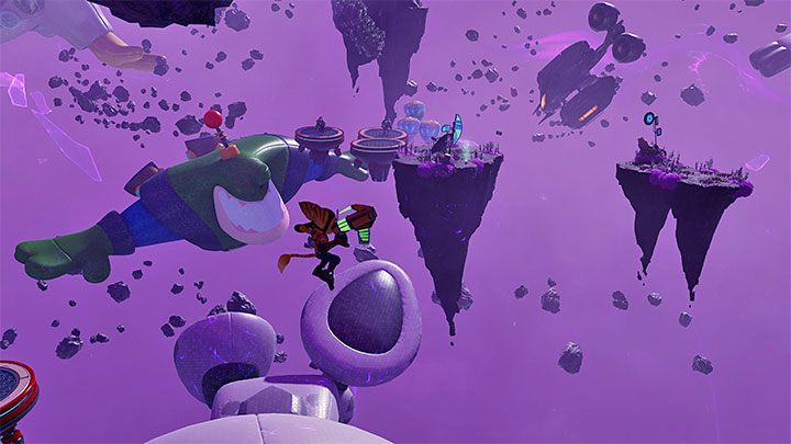 W nowym wymiarze w przestrzeni będą lewitowały balony przypominające różnych bohaterów - Ratchet & Clank Rift Apart: Trofea - lista - Ratchet & Clank Rift Apart - poradnik do gry