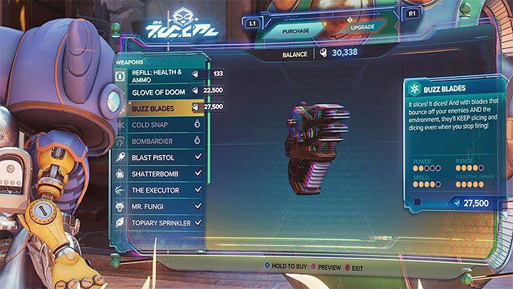 W grze jest około 20 rodzajów broni i sporym ułatwieniem jest to, że wszystkie możecie przenosić w inwentarzu - Ratchet & Clank Rift Apart: Walka - Ratchet & Clank Rift Apart - poradnik do gry