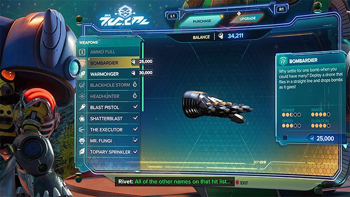 W Ratchet & Clank Rift Apart dostępna jest duża liczba broni - kolejne bronie i gadżety będziecie mogli kupować u Pani Zurkon i z racji na ich stosunkowo niskie ceny na przestrzeni całej gry dorobicie się pokaźnego arsenału - Ratchet & Clank Rift Apart: Broń - jak wybrać? - Ratchet & Clank Rift Apart - poradnik do gry