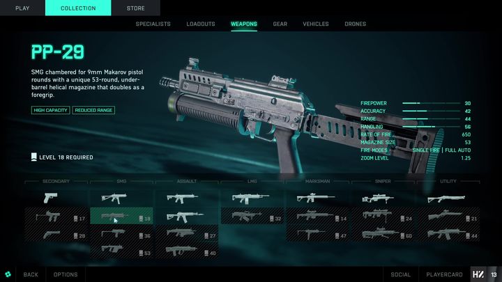 PP-29 to broń, którą można odblokować na 18 poziomie - Battlefield 2042: SMG - lista - Battlefield 2042 - poradnik do gry