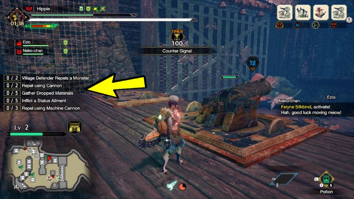 Zadania poboczne wyświetlane są po lewej stronie ekranu - Monster Hunter Rise: Furia S rank - jak zdobyć? - Monster Hunter Rise - poradnik do gry
