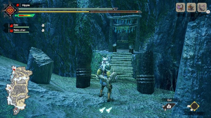 5 stara wiadomość znajduje się na obszarze nr 13 - Monster Hunter Rise: Stare wiadomości - Ruiny Świątynne, znajdźki, mapa - Monster Hunter Rise - poradnik do gry