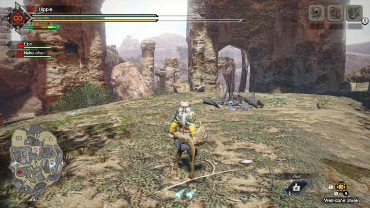 Podobóz nr 1 znajduje się między 3 a 7 obszarem - Monster Hunter Rise: Podobóz - Równiny Piasku, znajdźki, mapa - Monster Hunter Rise - poradnik do gry