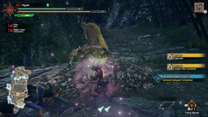 Jeśli zauważycie, że przeciwnik jest zmęczony, czas na zastawienie pułapki - Monster Hunter Rise: Potwór - jak złapać? - Monster Hunter Rise - poradnik do gry