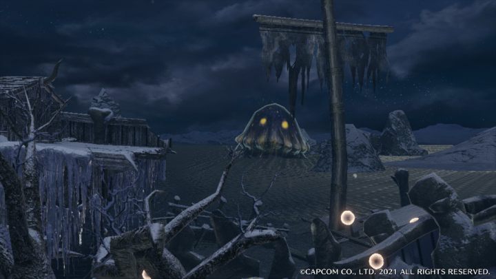 Ślimniszek pojawia się jedynie w nocy na terenie Wysp Mroźnych - Monster Hunter Rise: Ślimniszek - jak znaleźć? - Monster Hunter Rise - poradnik do gry