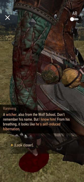 Po dotarciu do znaku zapytania zobaczycie wiedźmina - Wiedźmin Pogromca potworów: Słona cena pychy - solucja, opis przejścia - Wiedźmin Pogromca potworów - poradnik do gry