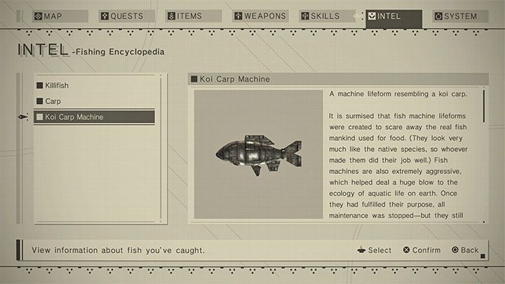 В большинстве случаев будет поймана рыба, а в игровом мире обитает 41 вид рыб - NieR Automata: Fish - как ловить рыбу? - NieR Automata - руководство по игре