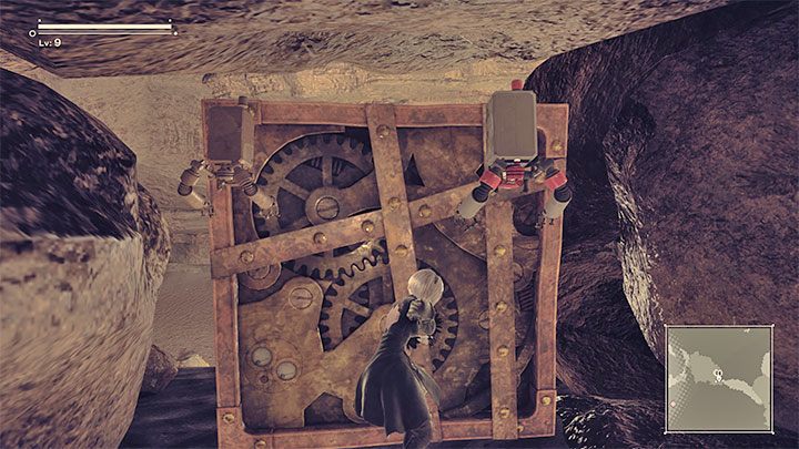 W trakcie rozgrywania tej sceny prawdopodobnie po raz pierwszy będziecie musieli przepchnąć dużą skrzynię - NieR Automata: 3 Rozdział, Route A - solucja, opis przejścia - NieR Automata - poradnik do gry