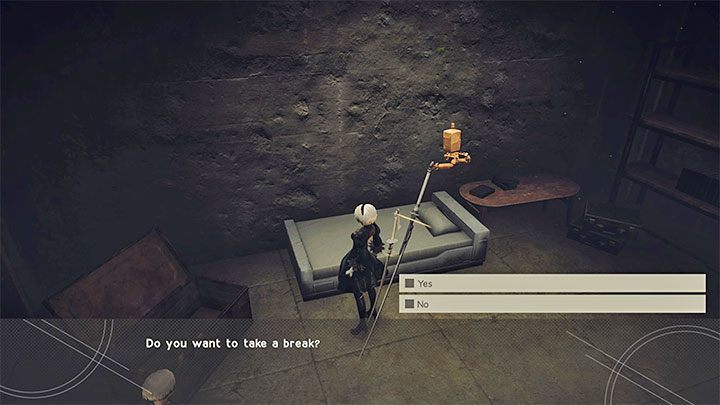 Bohaterowie postanowią powrócić do obozu ruchu oporu (Resistance Camp) - NieR Automata: 3 Rozdział, Route A - solucja, opis przejścia - NieR Automata - poradnik do gry
