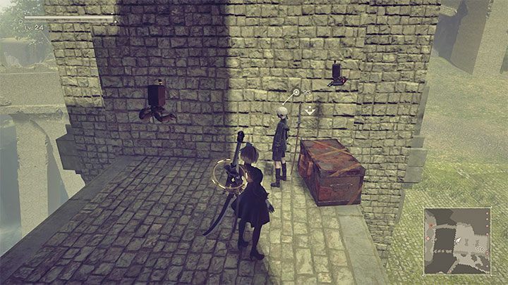 Po dotarciu do pierwszej lokacji z zamkowymi murami i filarami zaatakuje Was nowa grupa maszyn - NieR Automata: 6 Rozdział, Route A - solucja, opis przejścia - NieR Automata - poradnik do gry