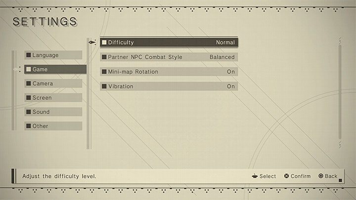 Wybór poziomu trudności na początku gry nie jest ostateczny - NieR Automata: Poziomy trudności - NieR Automata - poradnik do gry