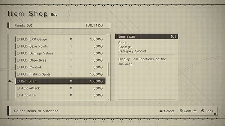 W dalszej części ścieżki Route B możecie ułatwić sobie odnajdywanie skrzynek w świecie gry poprzez zakupienie czipa Item Scan - NieR Automata: Zamknięte skrzynie - jak otwierać? - NieR Automata - poradnik do gry
