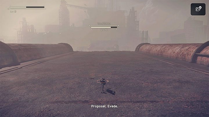 W pewnym momencie na arenie pojawi się 9S, przy czym w dalszym ciągu musicie kontynuować osłabianie goliata - NieR Automata: 1 Rozdział, Route A - solucja, opis przejścia - NieR Automata - poradnik do gry