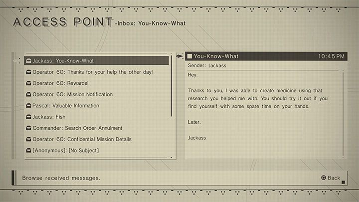 Po wygraniu wszystkich 4 bitew porozmawiajcie z Jackass i zajmijcie się innymi czynnościami - NieR Automata: Pustynia - solucja, misje poboczne - NieR Automata - poradnik do gry