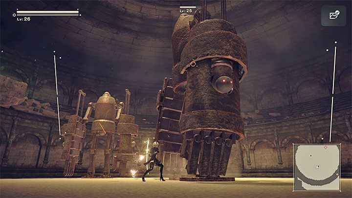 Kolejne bitwy mają dodatkowe ograniczenia lub utrudnienia (np - NieR Automata: Pustynia - solucja, misje poboczne - NieR Automata - poradnik do gry