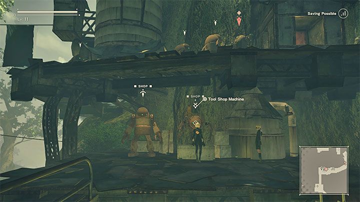 Tool Shop Machine to maszyna pojawiająca się w wiosce maszyn od samego początku, tzn - NieR Automata: Lista handlarzy - NieR Automata - poradnik do gry