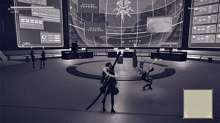 W bunkrze udajcie się do centrum dowodzenia i porozmawiajcie z dowódcą (Commander) - NieR Automata: Bunkier - solucja, misje poboczne - NieR Automata - poradnik do gry