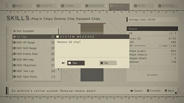 Zakończenie do odblokowania w: rozdział 01-05 i wszystkie kolejne - NieR Automata: Lista zakończeń - NieR Automata - poradnik do gry