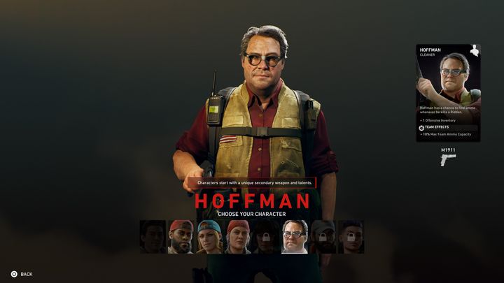 Hoffman jest postacią nastawioną na wspomaganie zespołu - Back 4 Blood: Postacie - Back 4 Blood - poradnik do gry