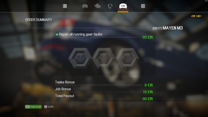 Большинство побочных заказов с небольшим количеством деталей для замены (один, два) или пополнения жидкостей приносят очень небольшой, почти незаметный доход и количество очков опыта - Car Mechanic Simulator 2021: Стартовые советы - Car Mechanic Simulator 2021 Game Guide