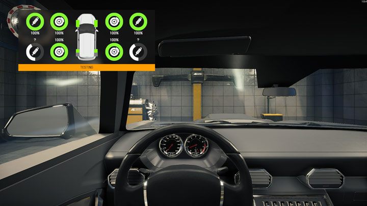 Во время теста просто нажмите на газ или тормоз в соответствии с подсказками на экране - Car Mechanic Simulator 2021: Диагностика неисправностей - Руководство по игре Car Mechanic Simulator 2021