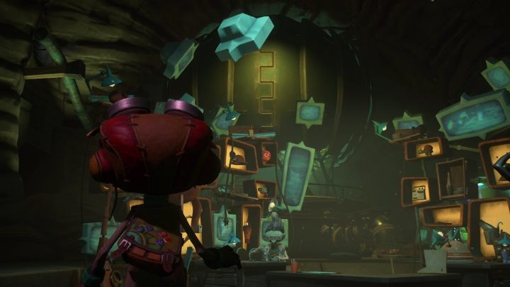 Na miejscu dobierzcie się do maszyny z mózgami - Psychonauts 2: PSI Kings Sensorium - solucja, opis przejścia - Psychonauts 2 - poradnik do gry