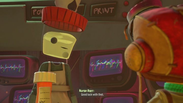 Aby rozpocząć to zadanie musicie porozmawiać z barmanem - Psychonauts 2: Hollis Hot Streak - solucja, opis przejścia - Psychonauts 2 - poradnik do gry