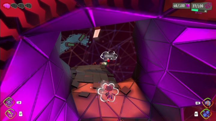 Wyjście z tego poziomu zapewni Wam połączenie myśli DEFIANCE i EFFECTIVE - Psychonauts 2: Hollis Hot Streak - solucja, opis przejścia - Psychonauts 2 - poradnik do gry