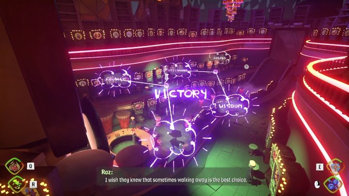 Waszym kolejnym ruchem powinno być połączenie dwóch myśli JUDGMENT i OUTTING - Psychonauts 2: Hollis Hot Streak - solucja, opis przejścia - Psychonauts 2 - poradnik do gry