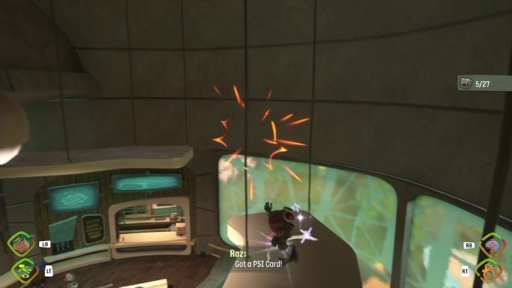 Najpierw musicie wspiąć się na pnącza, które rosną na ścianie - Psychonauts 2: PSI Challenge Card, The Motherlobe - gdzie znaleźć? - Psychonauts 2 - poradnik do gry