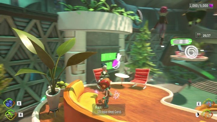 Ta karta znajduje się na platformie - Psychonauts 2: PSI Challenge Card, The Motherlobe - gdzie znaleźć? - Psychonauts 2 - poradnik do gry