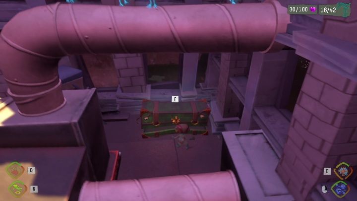 Ten bagaż schowany jest na dachu budynku - Psychonauts 2: Emotional Baggage, Hollis Classroom - gdzie znaleźć? - Psychonauts 2 - poradnik do gry