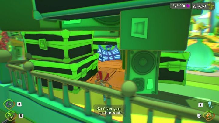 Bagaż ten ukrywa się pomiędzy walizkami i głośnikami - Psychonauts 2: Emotional Baggage, PSI Kings Sensorium - gdzie znaleźć? - Psychonauts 2 - poradnik do gry