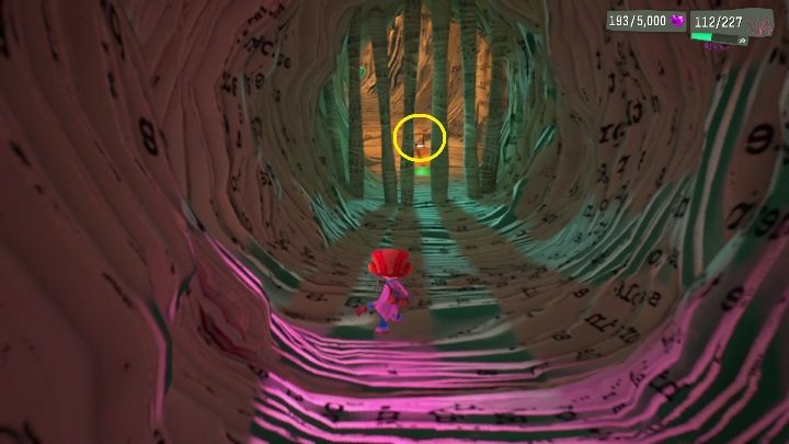 Na miejscu musicie przywołać swojego towarzysza, który przebrnie przez kolejne kraty i otworzy przejście, po prawej stronie - Psychonauts 2: Cassies Collection - solucja, opis przejścia - Psychonauts 2 - poradnik do gry