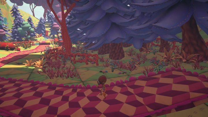 Po zeskoczeniu z platformy traficie do włóczkowego lasu - Psychonauts 2: Lucrecias Lament - solucja, opis przejścia - Psychonauts 2 - poradnik do gry