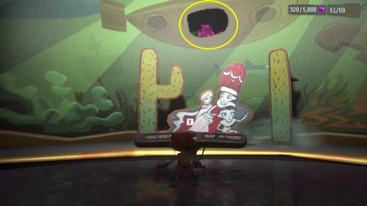 W tej części musicie udać się do sceny, na której możecie ustawić dekorację - Psychonauts 2: Fatherland Follies - solucja, opis przejścia - Psychonauts 2 - poradnik do gry