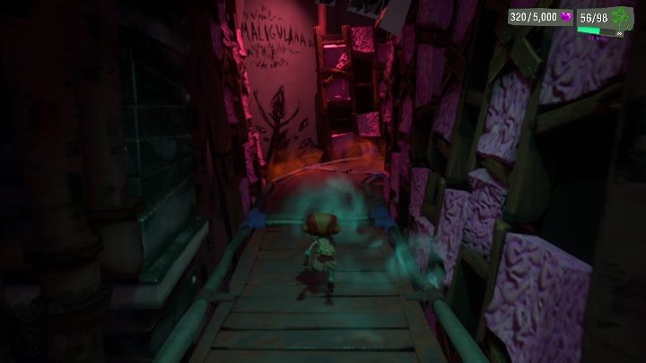 Gdy dostaniecie się na górę musicie spalić obraz pokazany na screenie powyżej - Psychonauts 2: Nuggets of Wisdom, Fatherland Follies - gdzie znaleźć? - Psychonauts 2 - poradnik do gry