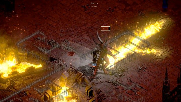 Gdy chodzi o ataki ogniem: jeden to wyrzucenie z siebie fali płomieni na wszystkie strony - walcząc w zwarciu nie unikniecie tego ataku, jednak nie należy się nim wiele przejmować - Diablo 2 Resurrected: Koniec Grozy - solucja, opis przejścia - Diablo 2 Resurrected - poradnik do gry