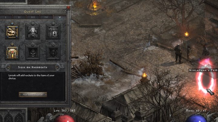 Rozpoczynacie zadanie w Świątyni Nihlathaka (Nihlathaks Temple) - Diablo 2 Resurrected: Zdrada Harrogath (Betrayal of Harrogath) - solucja, opis przejścia - Diablo 2 Resurrected - poradnik do gry