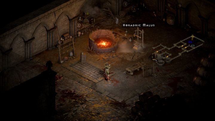Kuźnia Kowala - mini-bossa lokacji, ukryta będzie gdzieś w Koszarach w losowym miejscu - Diablo 2 Resurrected: Narzędzia Pracy - solucja, opis przejścia - Diablo 2 Resurrected - poradnik do gry