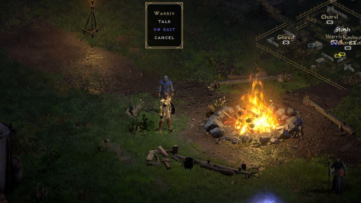 By to zrobić, porozmawiajcie z Warrivem w Obozowisku Łotrzyc - Diablo 2 Resurrected: Siostry Rzezi - solucja, opis przejścia - Diablo 2 Resurrected - poradnik do gry